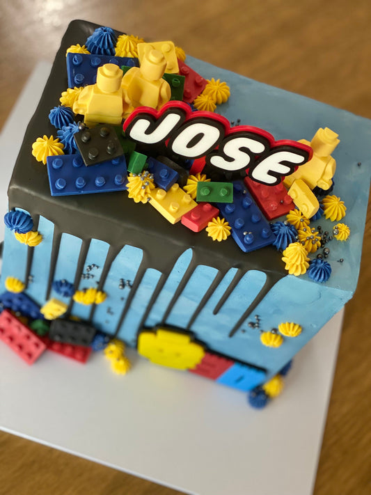 Lego Theme Cake Topper