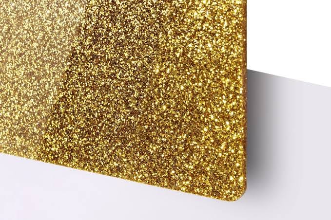 Glitter Gold Acrylic 
