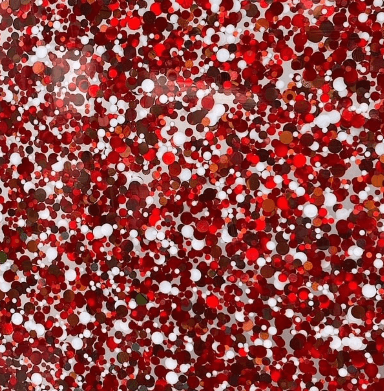 3mm Bubble Red Glitter Acrylic