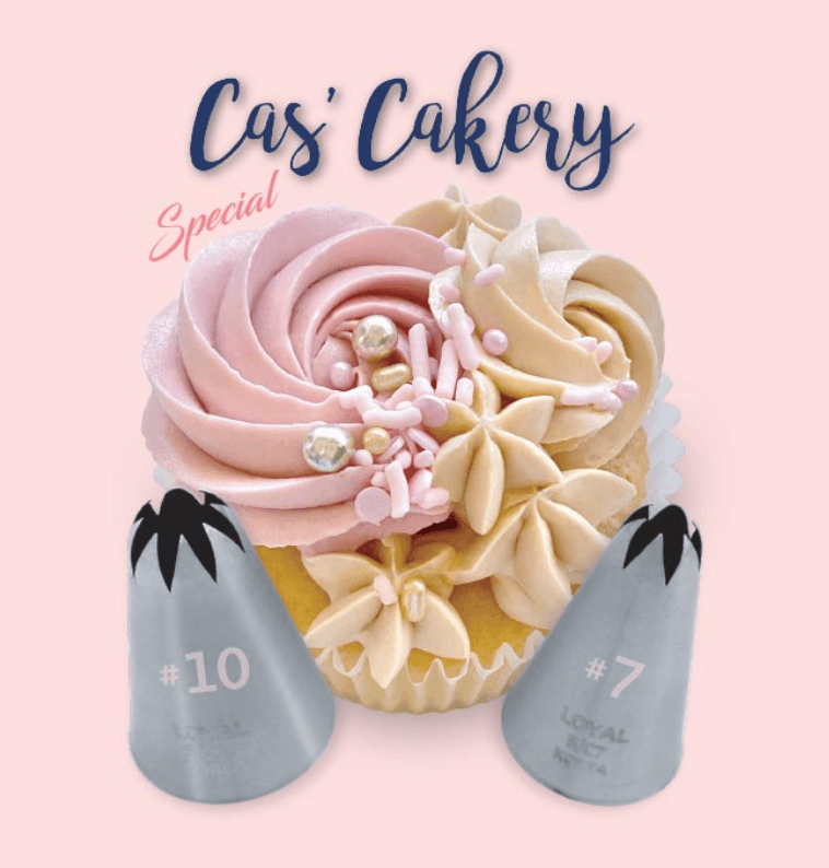 Cas Cakery x Loyal Bakeware Piping Tip Set (#10 + #7)