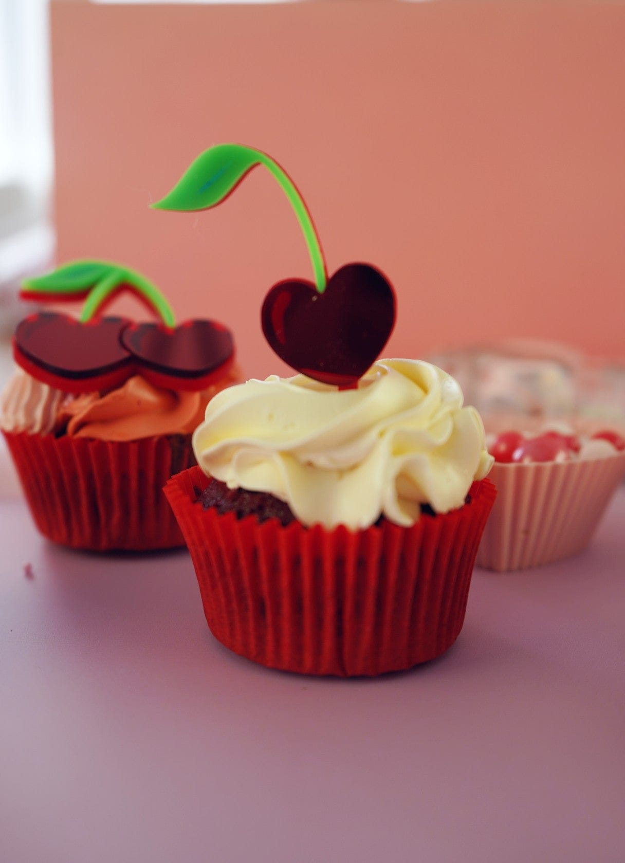 Cherry Cupcake Topper