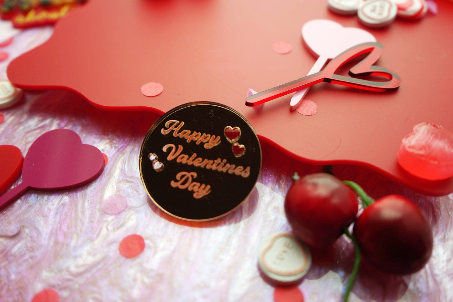 Happy Valentines Cupcake Disc