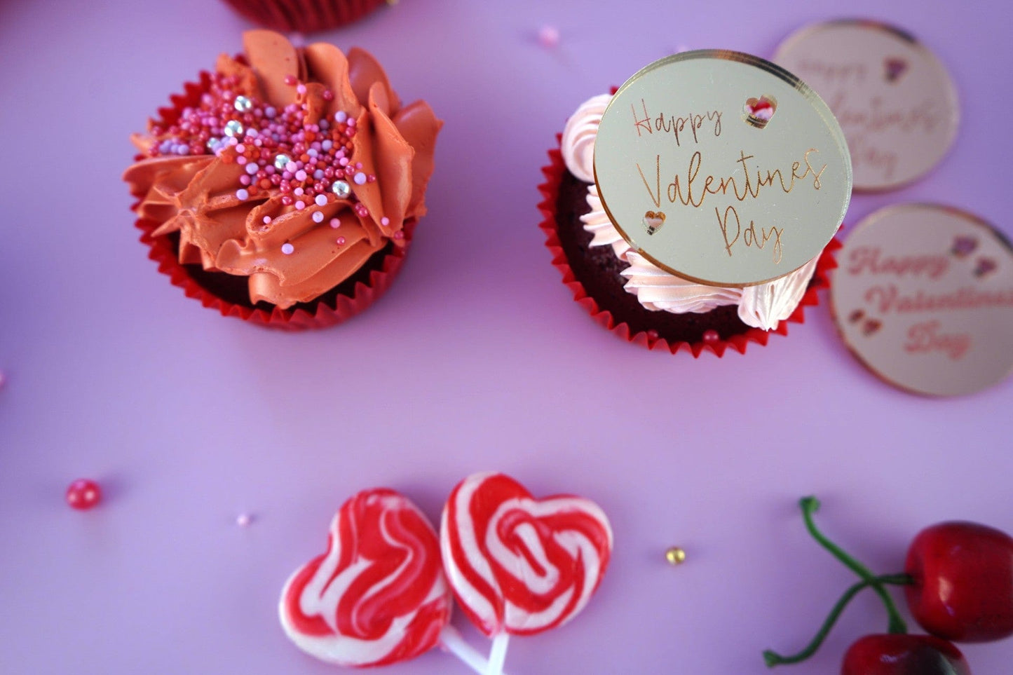 Happy Valentines Cupcake Disk
