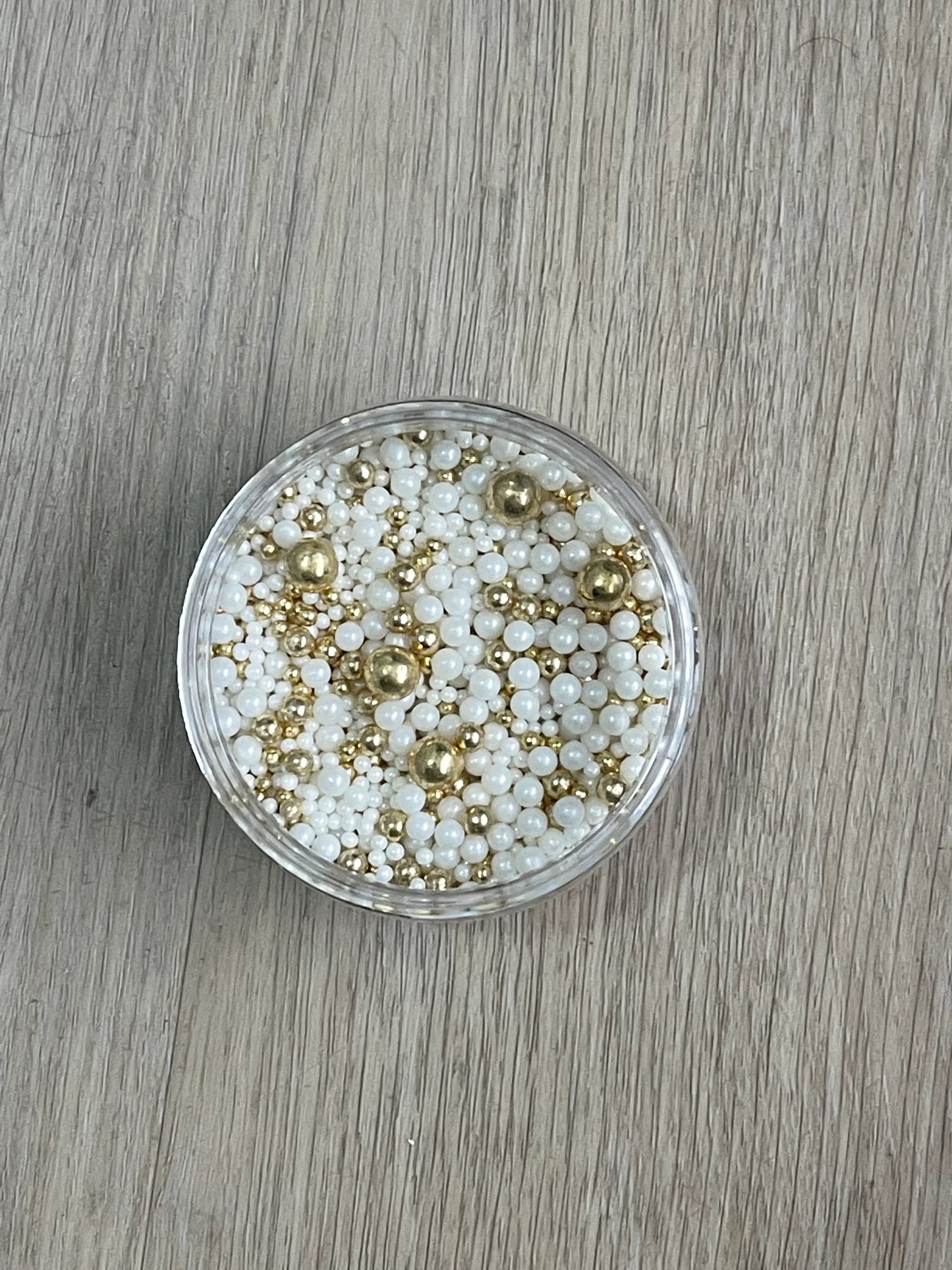 White And Gold Cake Sprinkles