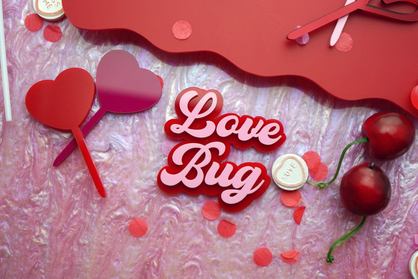 Valentines Day  Cupcake Charm