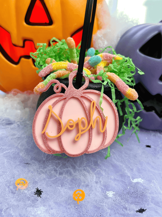 Pumpkin Name Tag